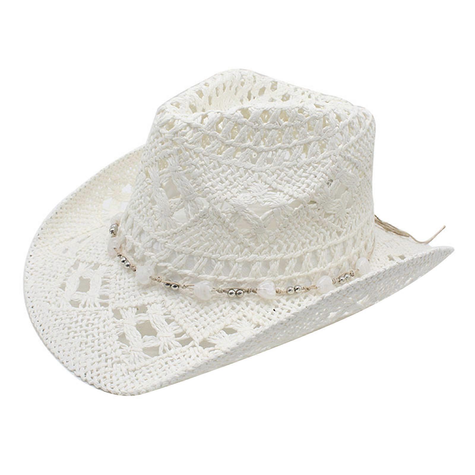 Ladies Outdoor Ponytail Hat Soft and Comfortable Hat Solid Color Denims Styles Adjustable Travel Essential  White M