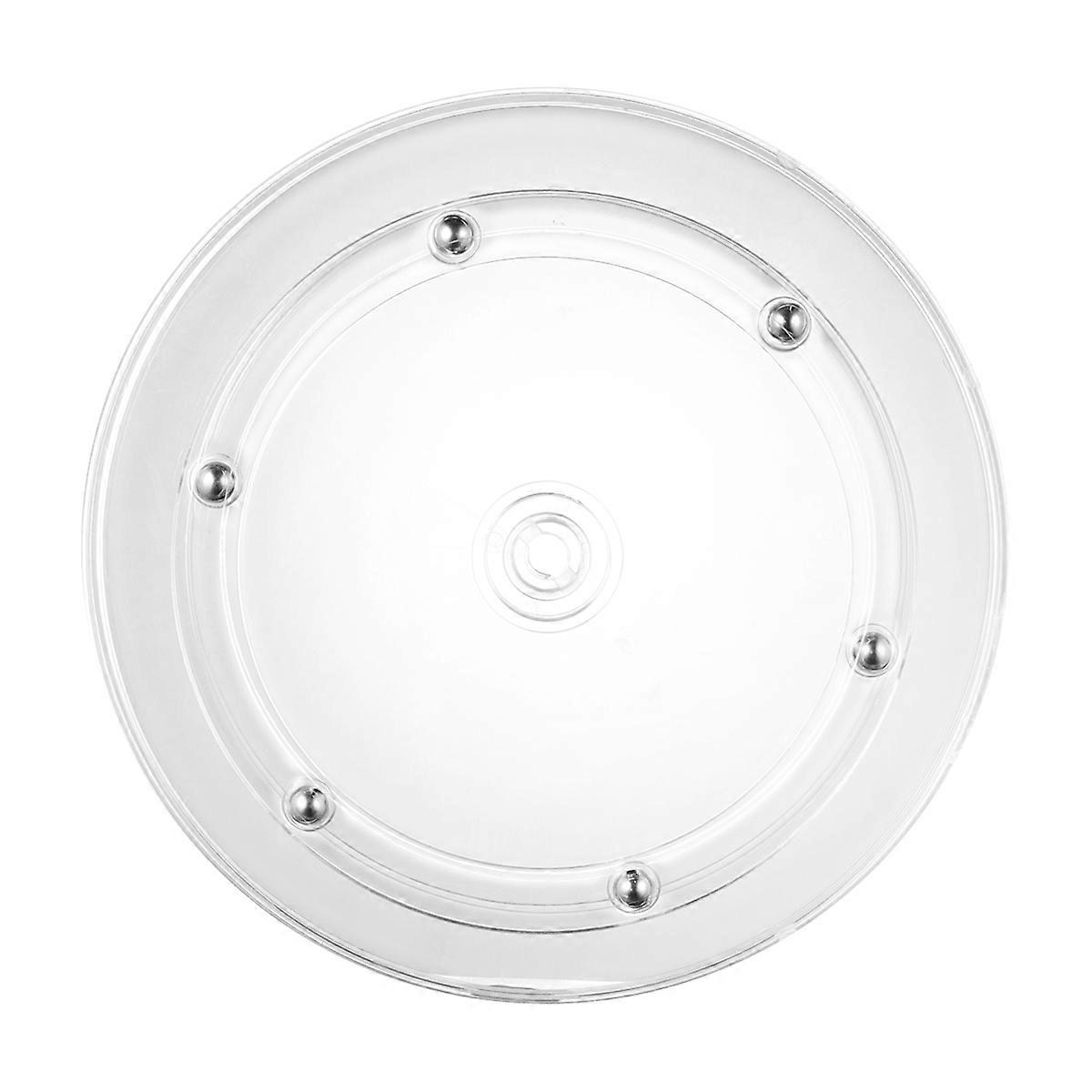 Cake Turntables Creative Revolving Cake Stand 360 Degree Rotation for Cake Making 7 Inches Transparent Acrylic 1Pack
