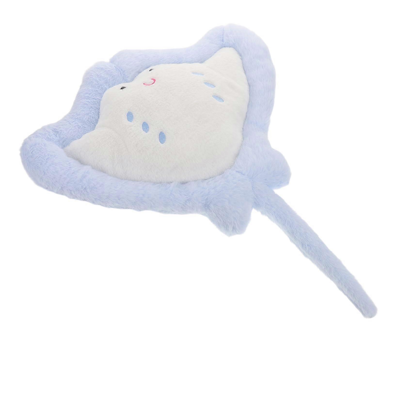 Plush pillow cushion: Stuffed ray – Soft, comfortable floor cushion for chair backrest, sleeping, reading, home, bedroom, decoration