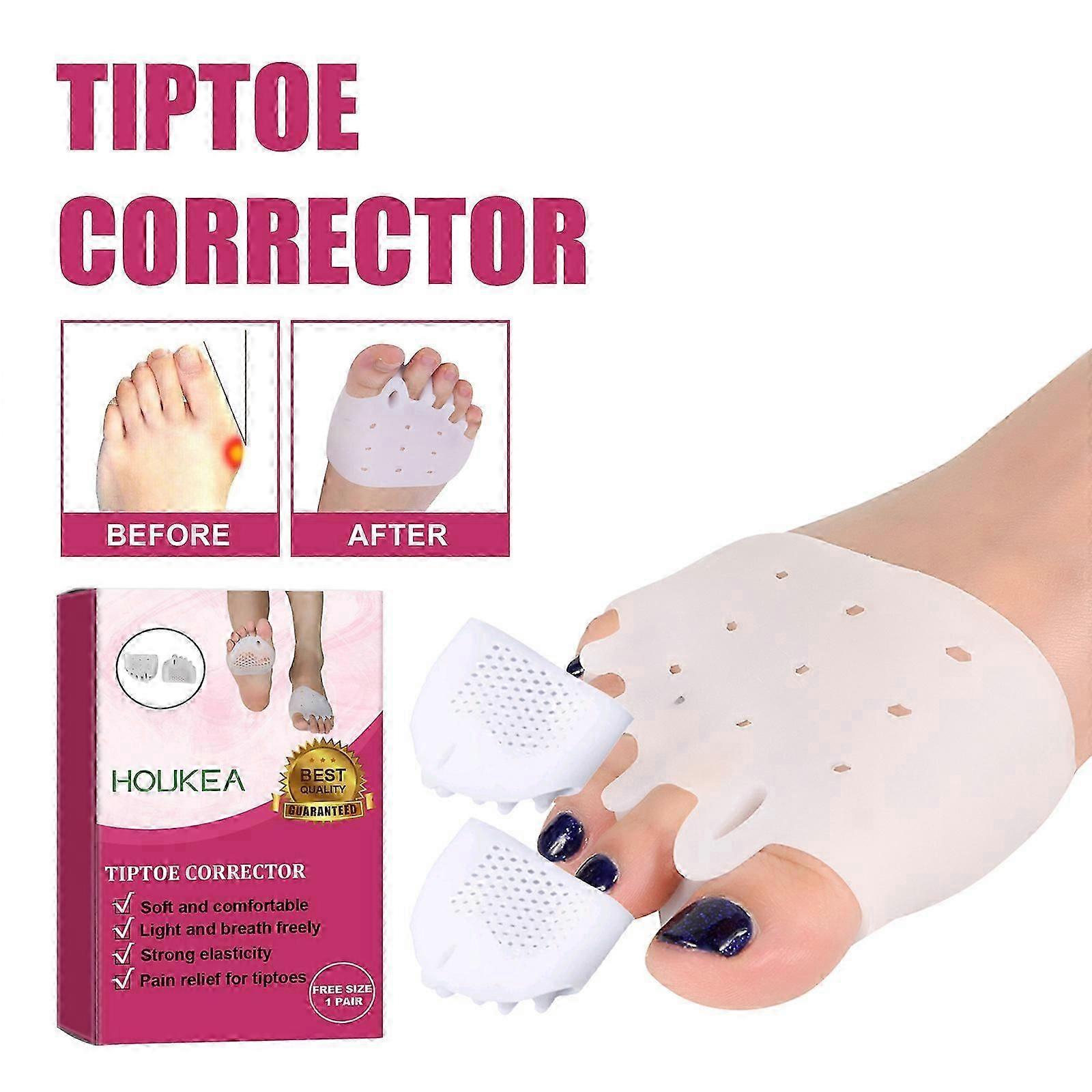 Toe Separator, Bunion Corrector, Toe Straightener, Metatarsal Pads, Bunion Corrector Cushion, for Straighten Overlapping Toes, Hammer Toe, Calluses, B