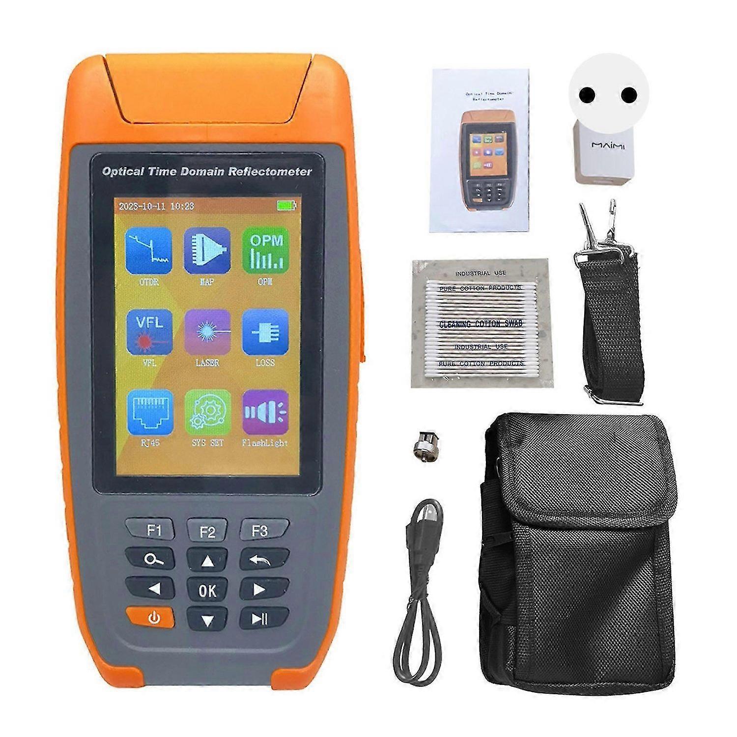 Optical Time Domain Reflectometer 1310 1550nm 22 24dB 3.5in Color TFT LCD Single Mode SM OTDR 110240V EU Plug