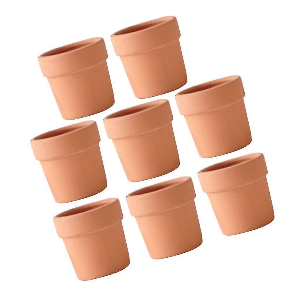 6 Pack Mini Terracotta Planters, Rustic Indoor Pots for Succulents, Cacti & Small Plants, Decorative Ceramic Pots for Home & Office, Safe & Natural