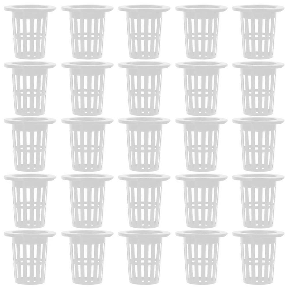 Hydroponic Container Plastic Planting Baskets for Garden Lightweight Breathable 50Pcs