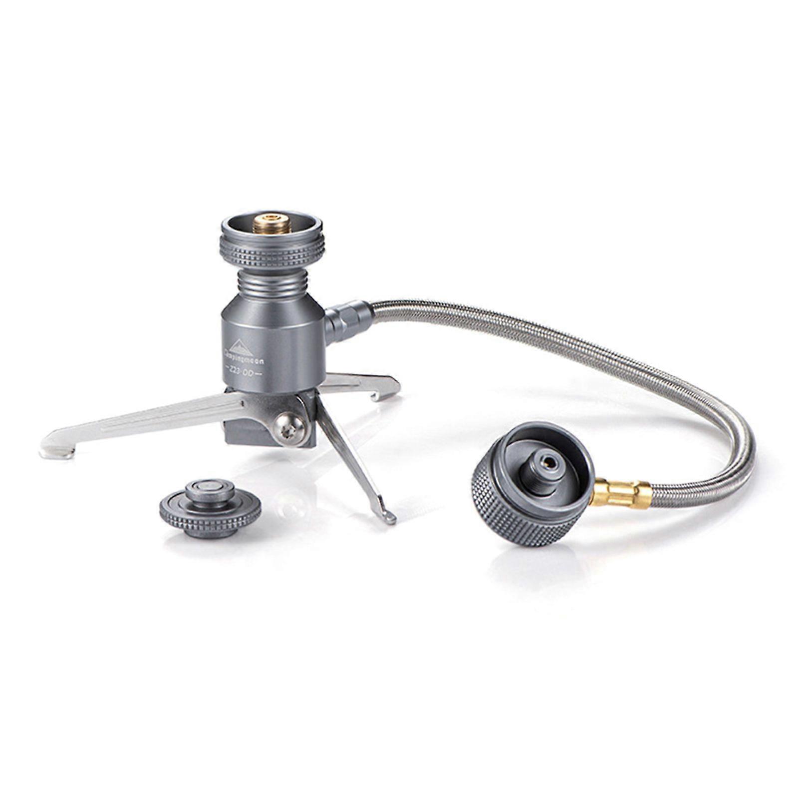 Tripod Butane Canister Adapter Collapsible Gas Stove Connector Gas Lamp Tank Stand Connector Long Gas Cylinder AdapterYMHC