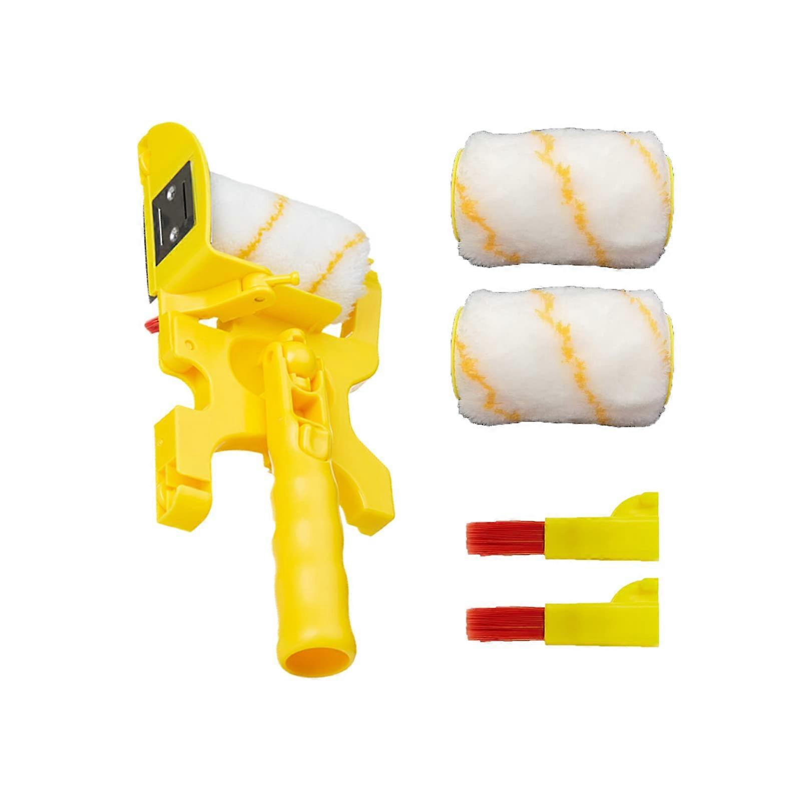 Paint Roller Sleeves Set for Wall Painting, Includes Roller Brush, Cleaning Tools, Cutting Edge, and Sander Brushes