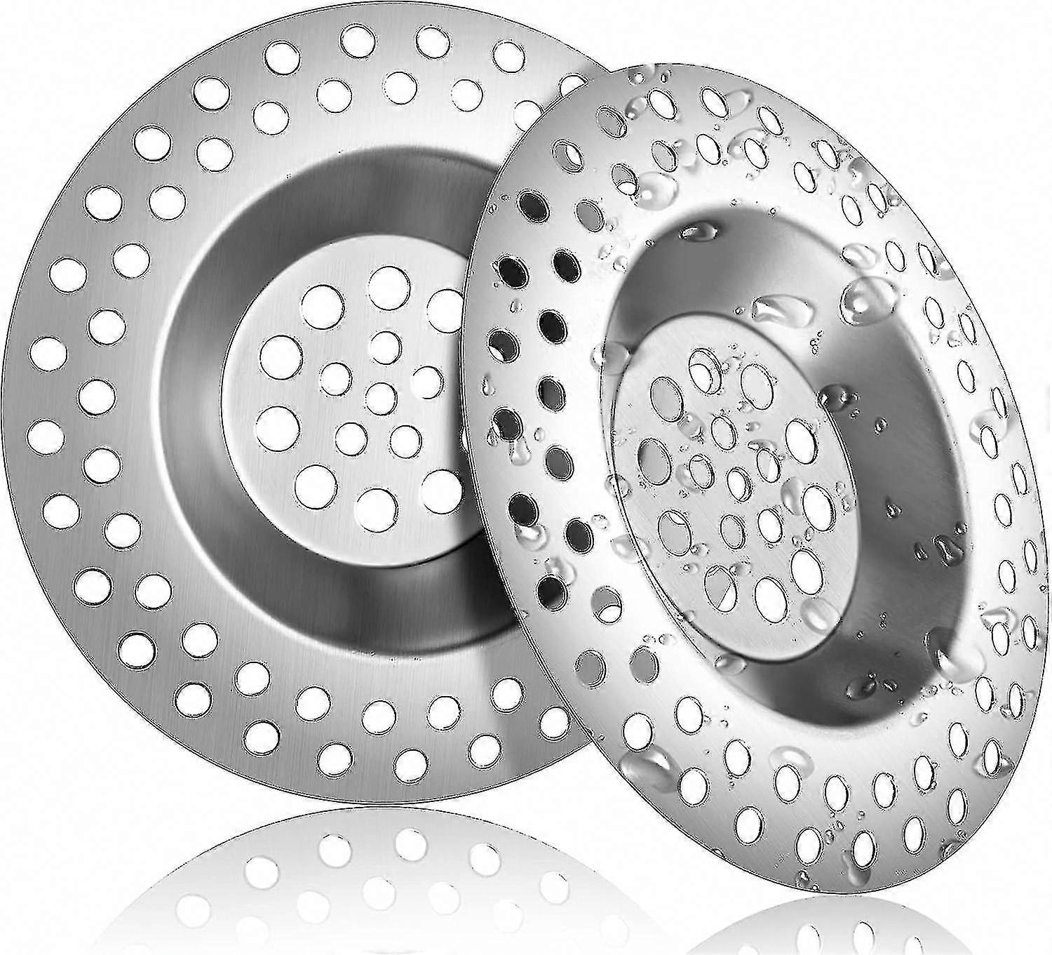 Kitchen Bathroom Sink Strainer Plug - Stainless Steel Drain Filter Cover