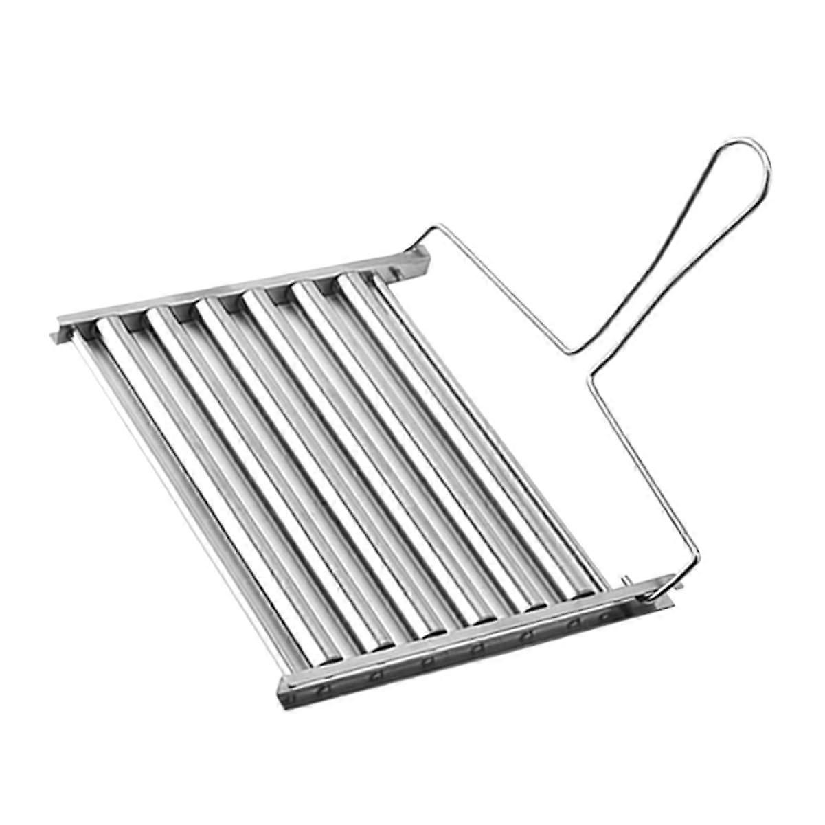 Camping Wurstroller Grillständer - Lightweight Stainless Steel Sausage Grill Stand, Durable and Stable Design