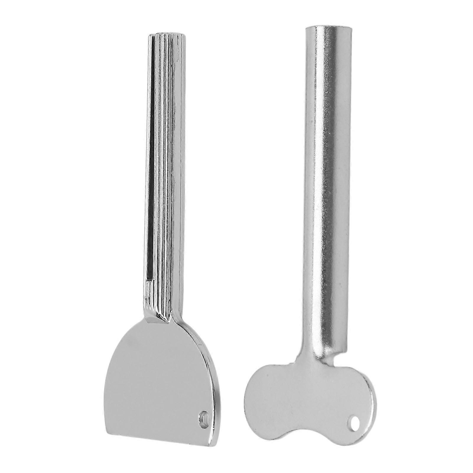 2pcs Toothpaste Tube Squeezer Saves Paste Rolling Stainless Steel Toothpaste Squeezer Dispenser