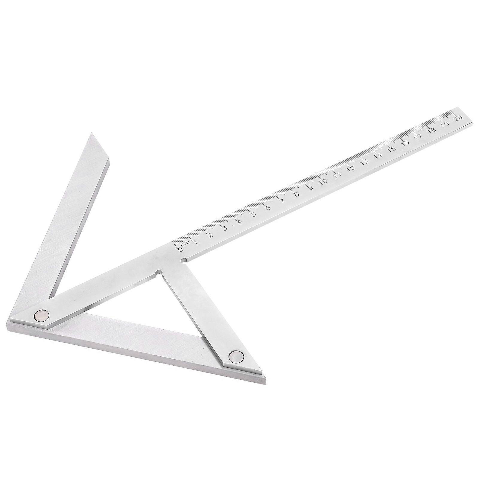 Angle Gauge Protractor High Accuracy Center Dot Marker Scriber Woodworking Ruler Tool