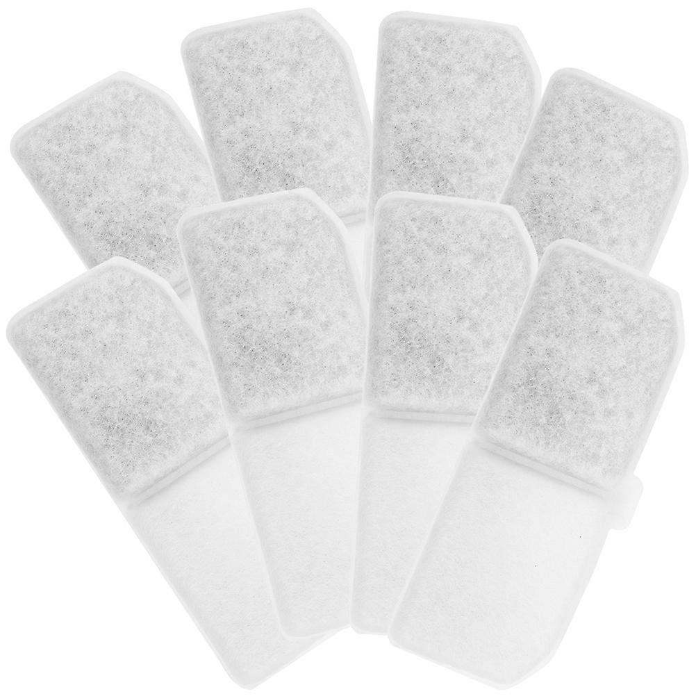 8 Replacement Filters for Pet Water Dispenser with Activated Carbon for Cat Water Fountain Catches Hair and Debris for Healthier Pets