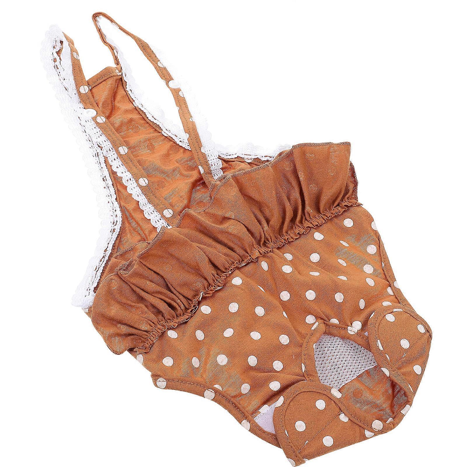 Dog Diapers Physiological Pants for Menstruation 1Pcs Brown