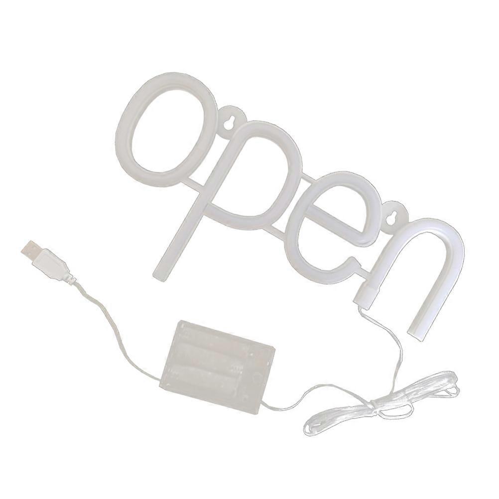 LED Open Signs for Business Use Wall Decoration 28.8x14.5cm Comfortable Warm Lights 1Set