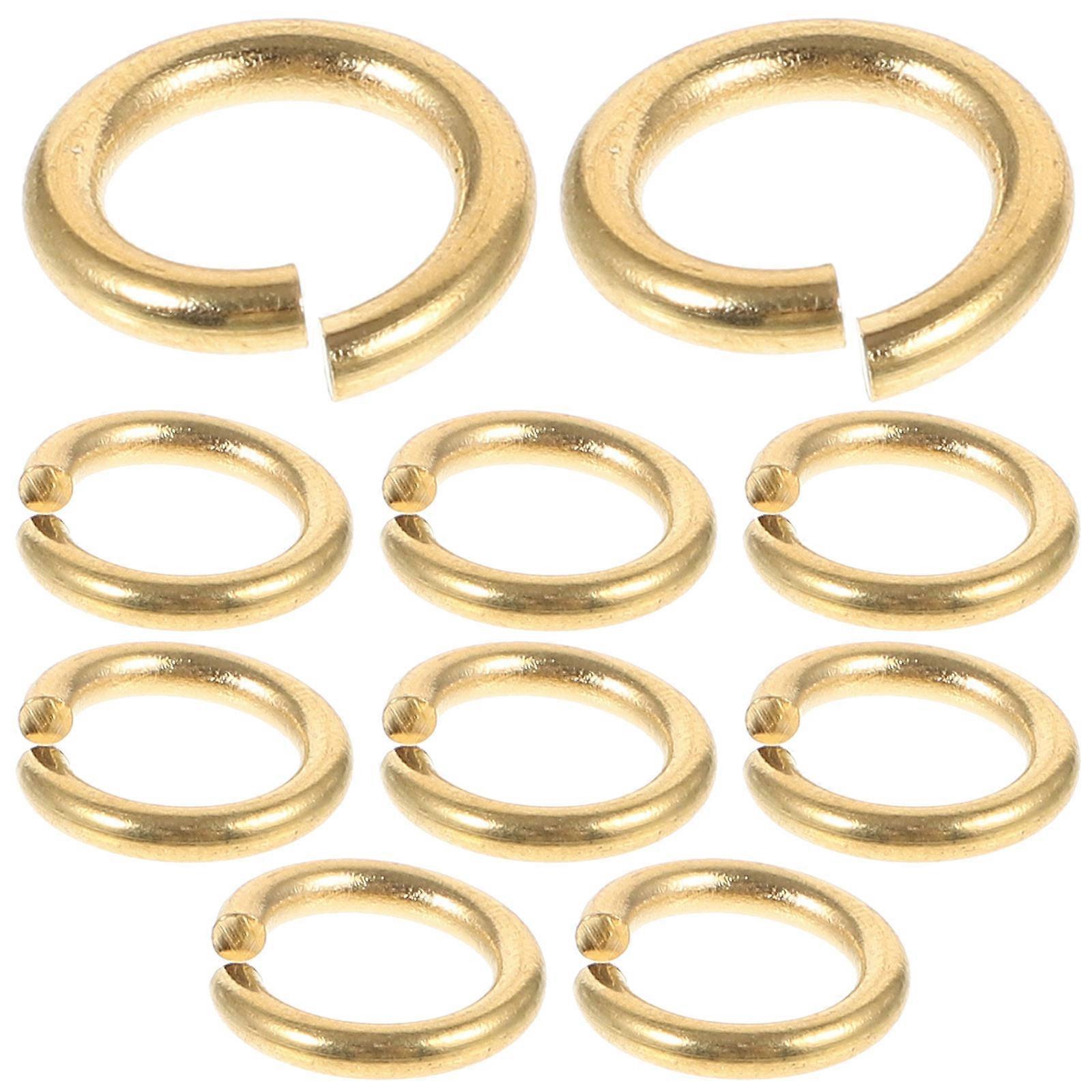 10PCS Open Jump Rings for Bracelet Making – Durable, Versatile DIY Jewelry Connecting Accessories for Craft Projects
