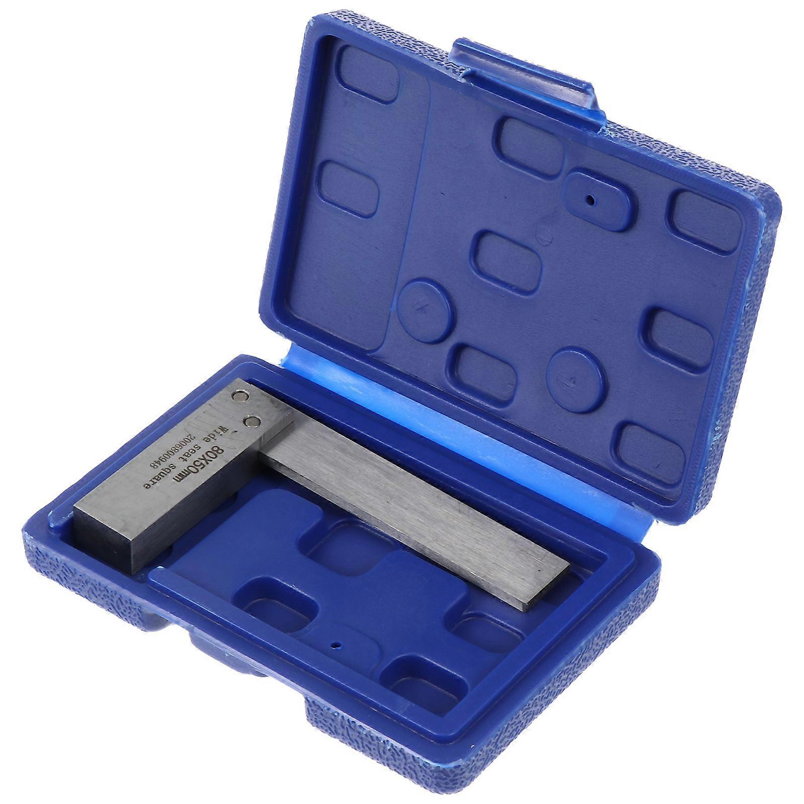 Shaped Carbon Steel Ruler Thickened Engineer Square Precision Measuring Tool for Woodworking Carpentry Durable Compact Right Angle Measurement