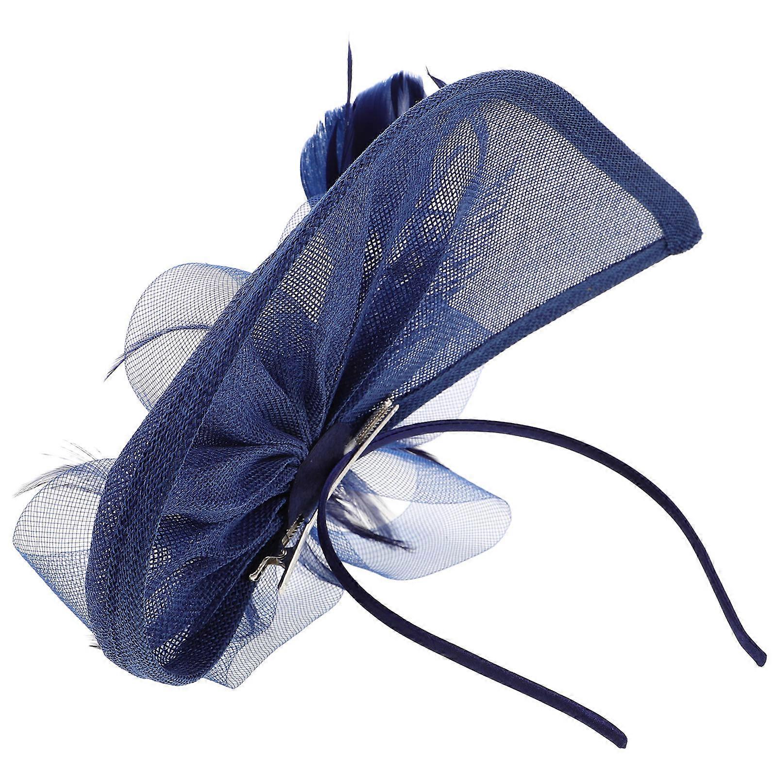 Here's a refined and friendly product description for your **Adjustable Mini Top Hat Fascinator with Mesh Gauze Detail**:

 

**Elegant Mini Top Hat