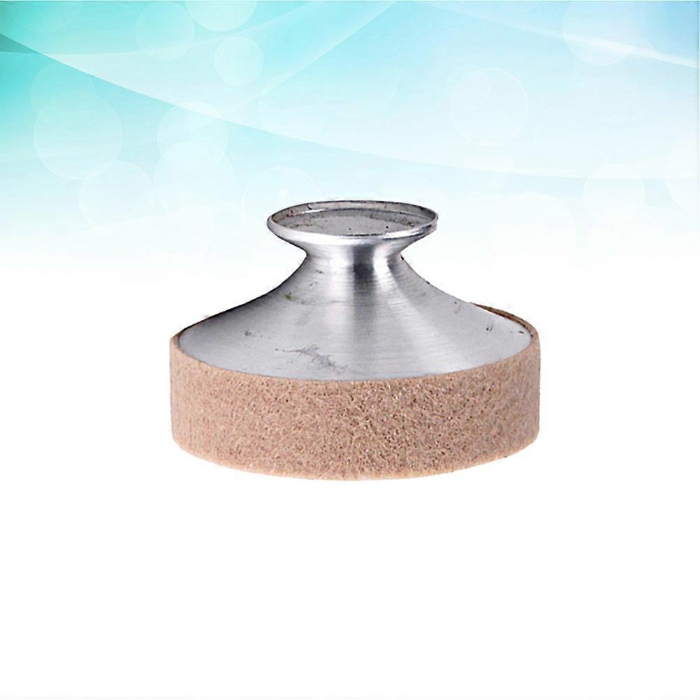 Alto Saxophone Mute Sound Dampener Made of Durable Metal for Practice Beige and Silver CA103