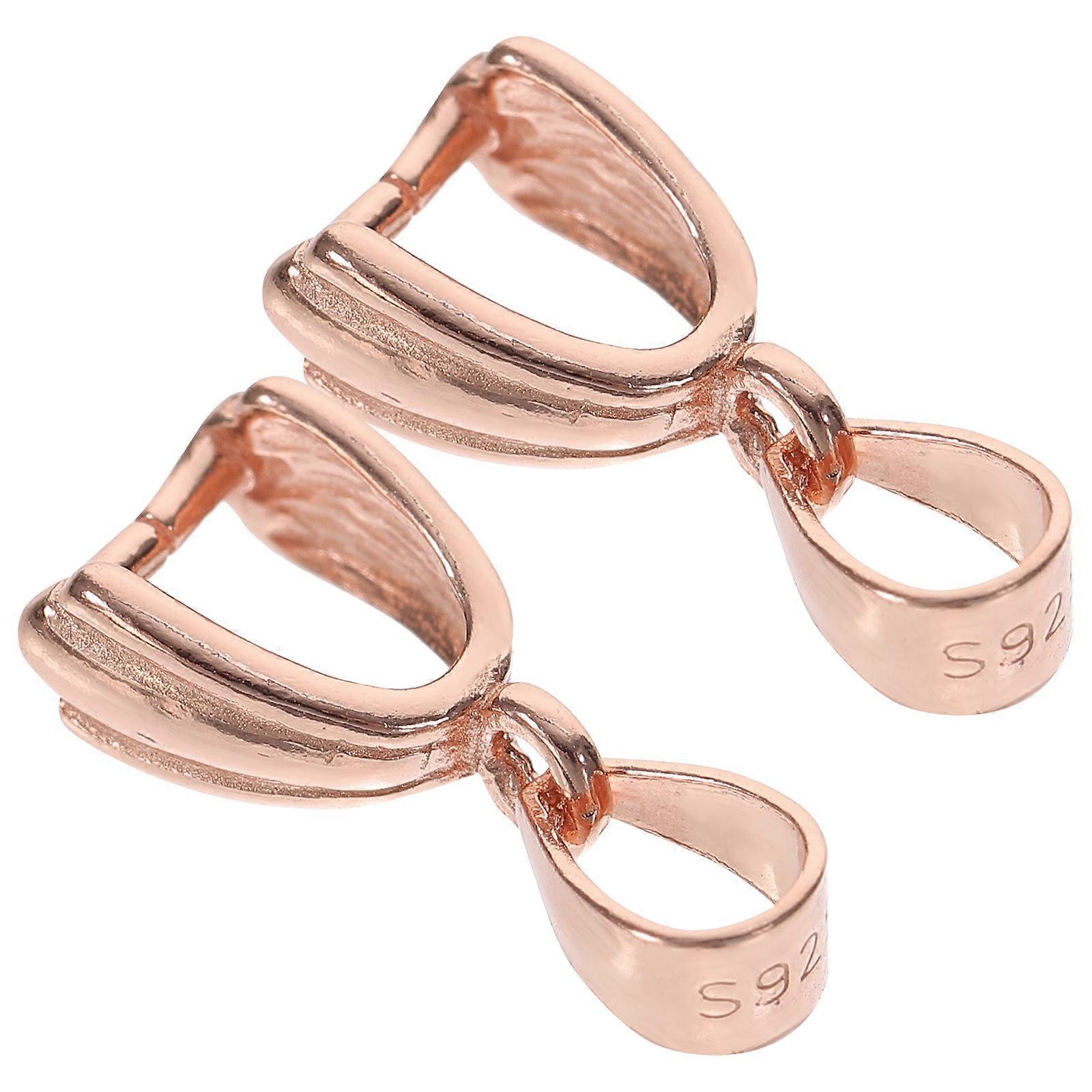 Here's a refined product description for your item:

 

**2pcs Sterling Silver Clasp with Intricate Design – Durable Jewelry Findings for Necklace &