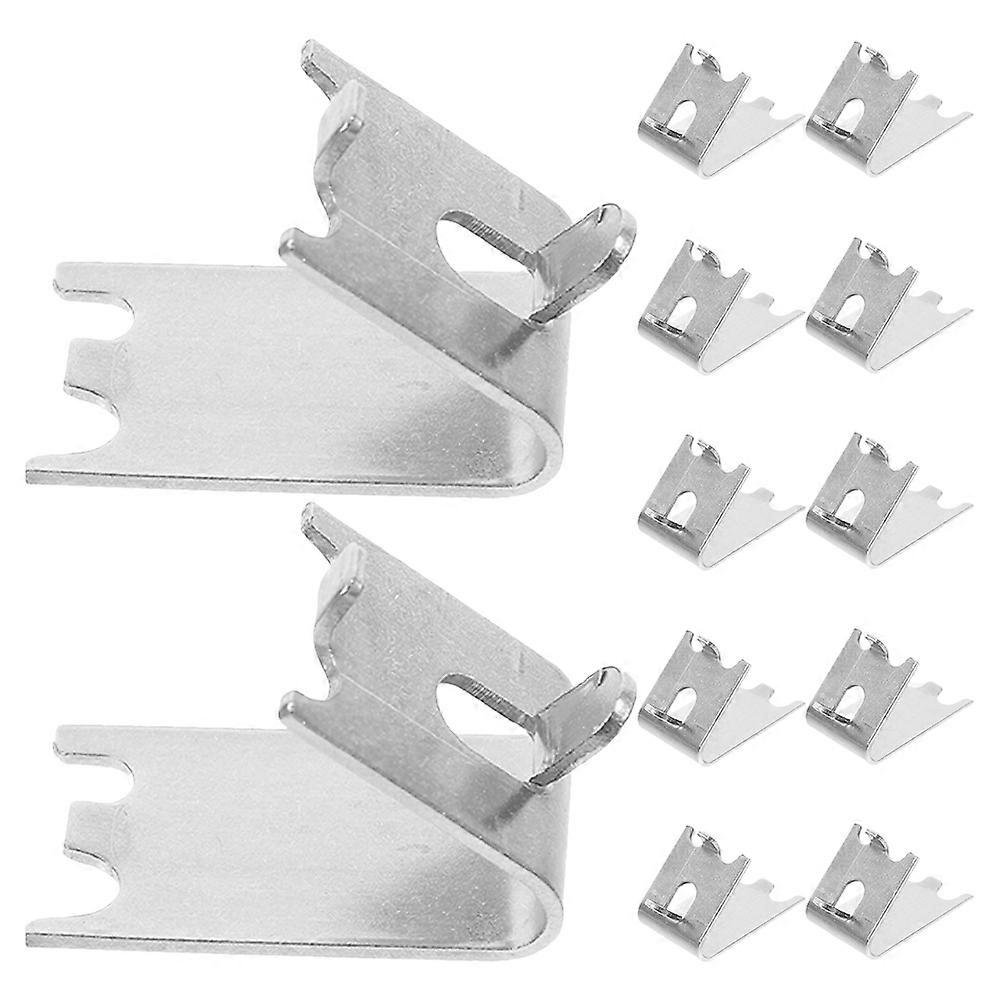 Stainless Steel Freezer Rack Clips with Slip Grip, Refrigerator Shelf Supports for Storage, Noise Reduction, Corrosion Resistant Buckles for Home