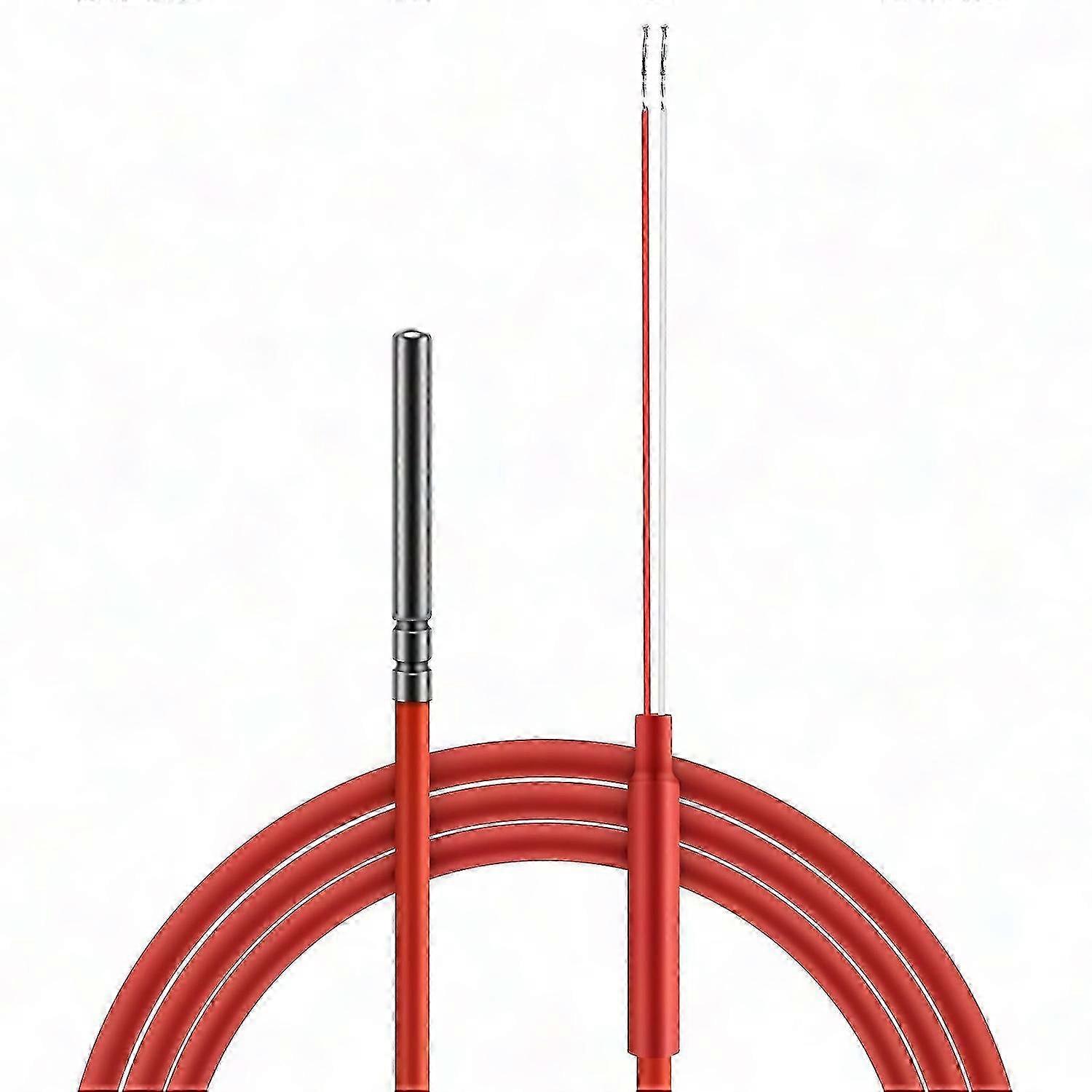 2 Wire PT1000 Temperature Sensor with Silicone Gel Coating, 1.5M Probe, -50°C to 180°C Range