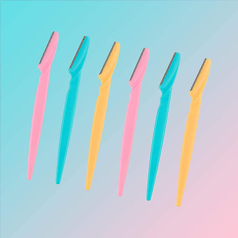 60pcs Eyebrow Razors Multipurpose Exfoliating Tool,3 Colors