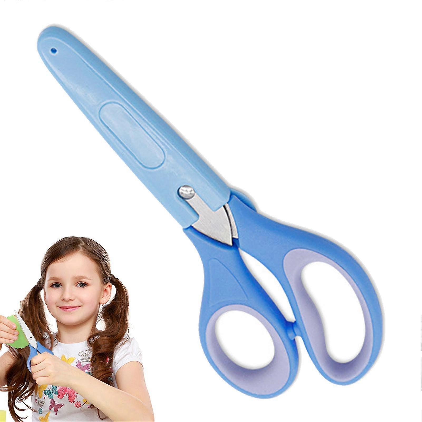 Safety scissors for kids – Craft scissors with blunt tips for children Soft handles
