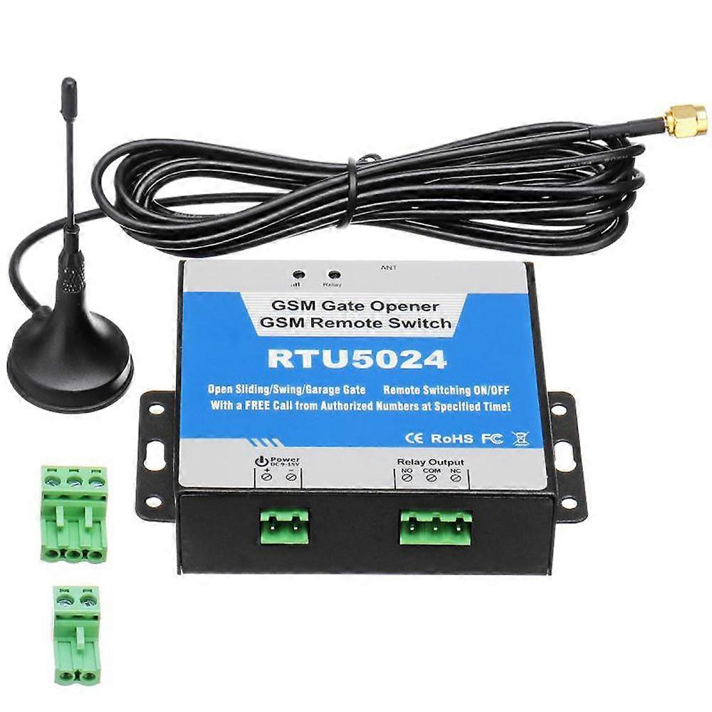 GSM Door Gate Opener Remote On/Off Switch Free Call SMS Command Antenna Control Stable Signal Support 850/900/1800/1900MHz