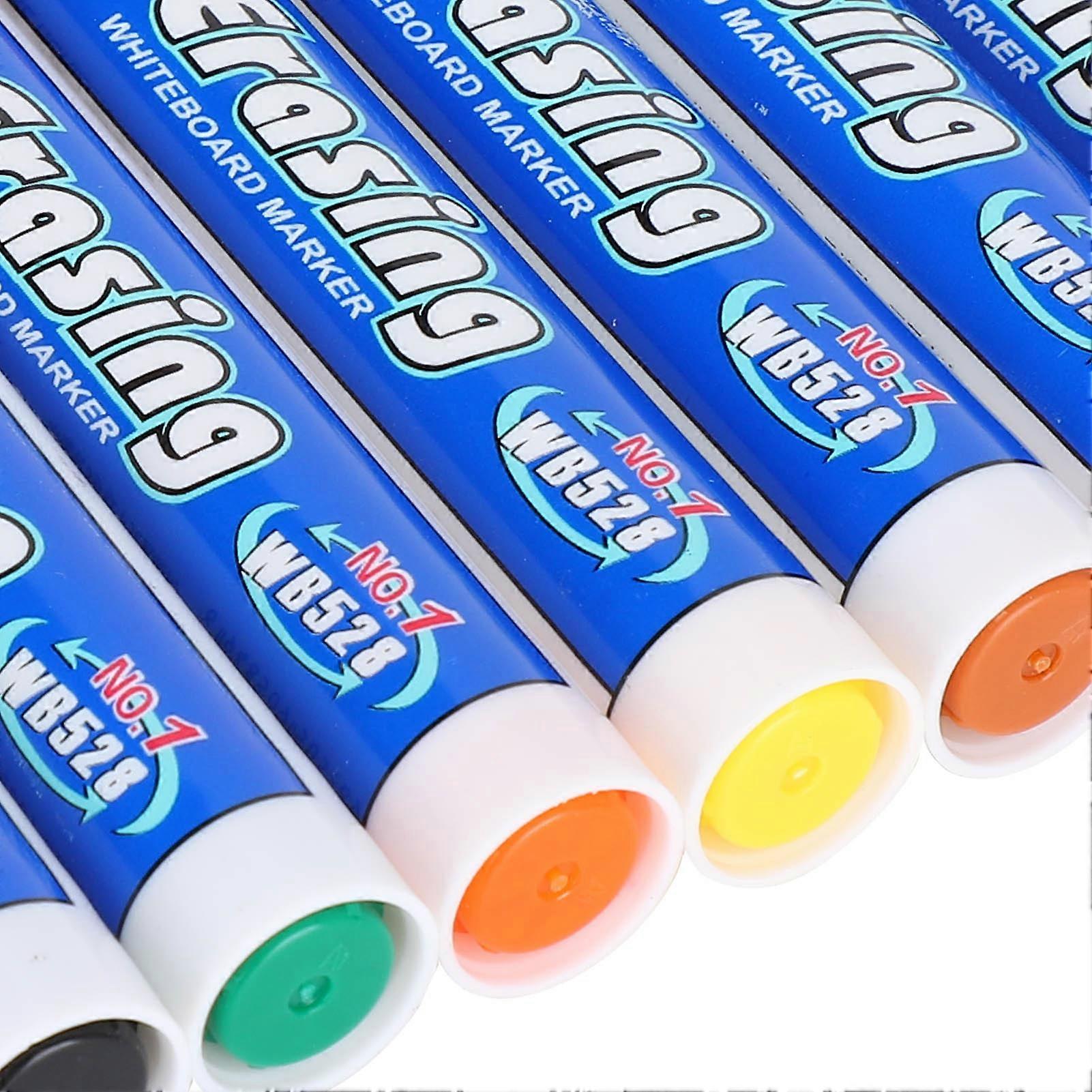 2 Sets 8 Colors Dry Erasable Whiteboard Pen Colorful Fiber Nib Markers Sets for School