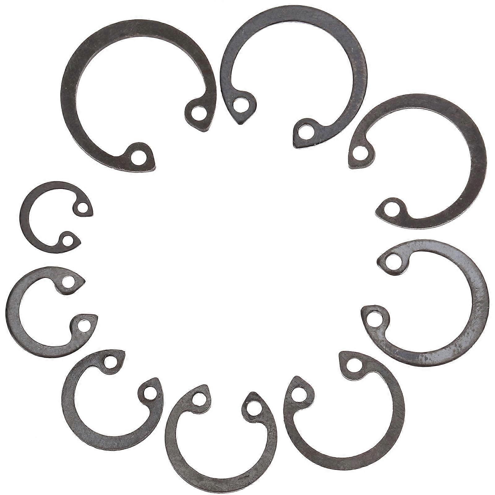 Retaining Snap Ring Set Steel Circlip Mechanical Parts 2.6X2.6Cm Prevent Lateral Movement 1 Set