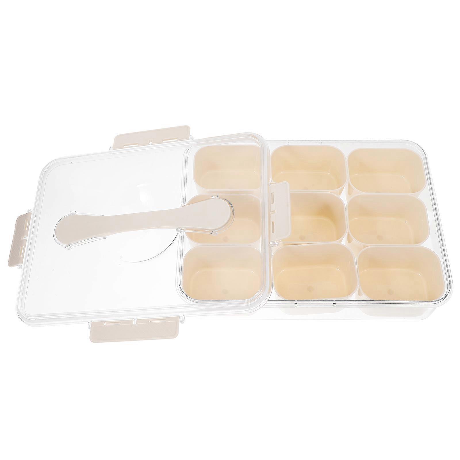 MultiCompartment PET PP Vegetable Storage Containers for Refrigerator with Clear Visibility and Sealed Design 9compartment