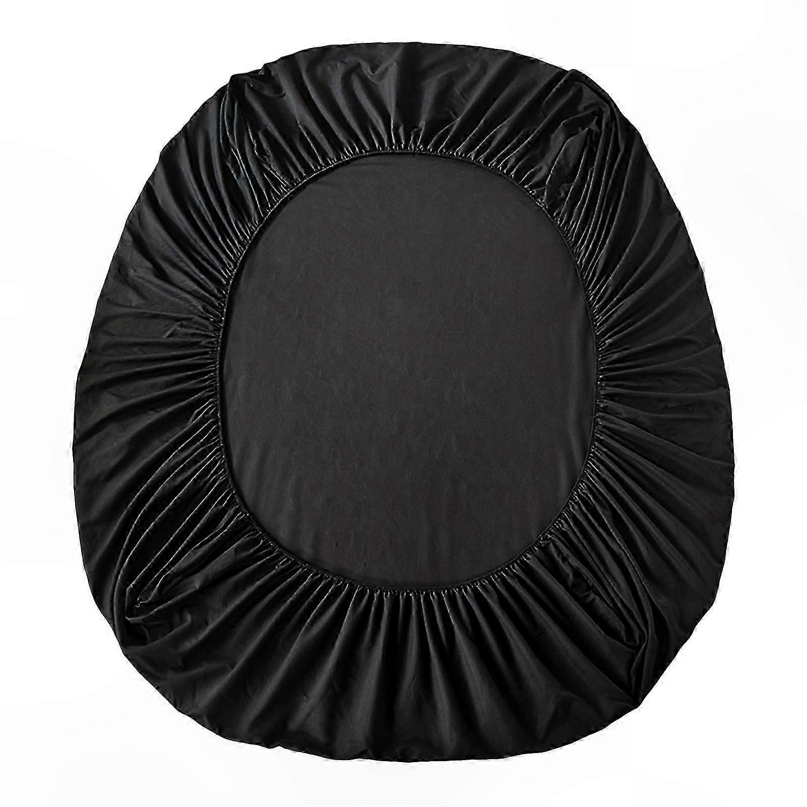 Solid Color Fitted Sheet with Elastic Band for Mattress Protection Machine Washable Bedding for Hotel Dormitory and Home Use