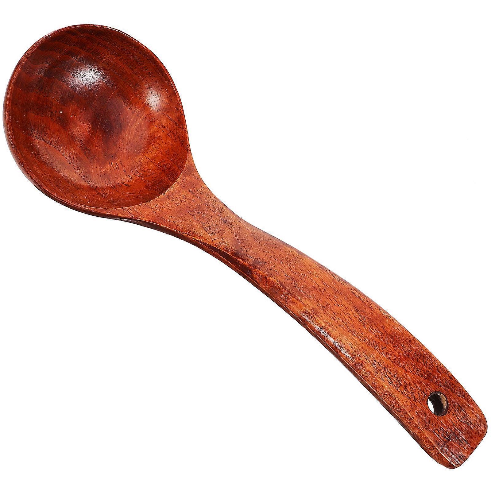 Wooden Spoon with Long Handle for Kitchen Use Brown 28cm Ideal for Cooking Utensils