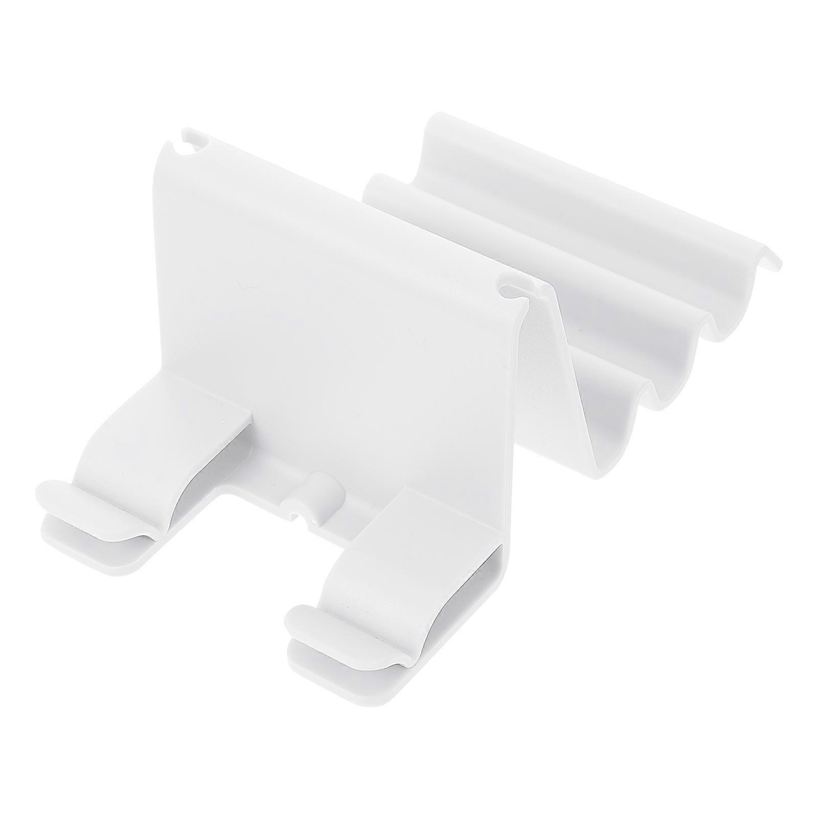 Portable Phone Stand for Home White ABS Material Multifunction Phone Holder with Adjustment and Antislip Stickers 1Pc