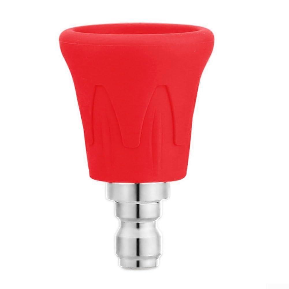 Multi-Angle High-Pressure Cleaner Nozzle Replacement with Quick Connect for Effective Cleaning Solutions - Red