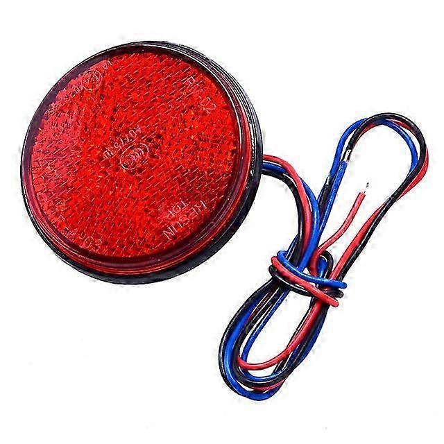 GERUITE White/Yellow/White Car Round Tail Lights Turn Singal Light Lamp ATV LED Reflectors/Truck Side Warning Light Bulbs