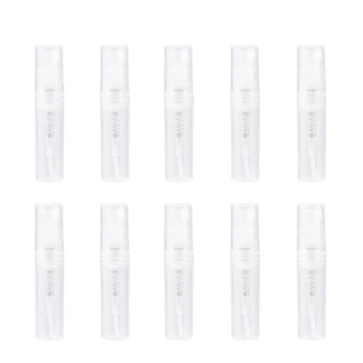 60 Pcs 2ml Mini Portable Perfume Spray Bottle Travel Size Refillable Plastic Containers