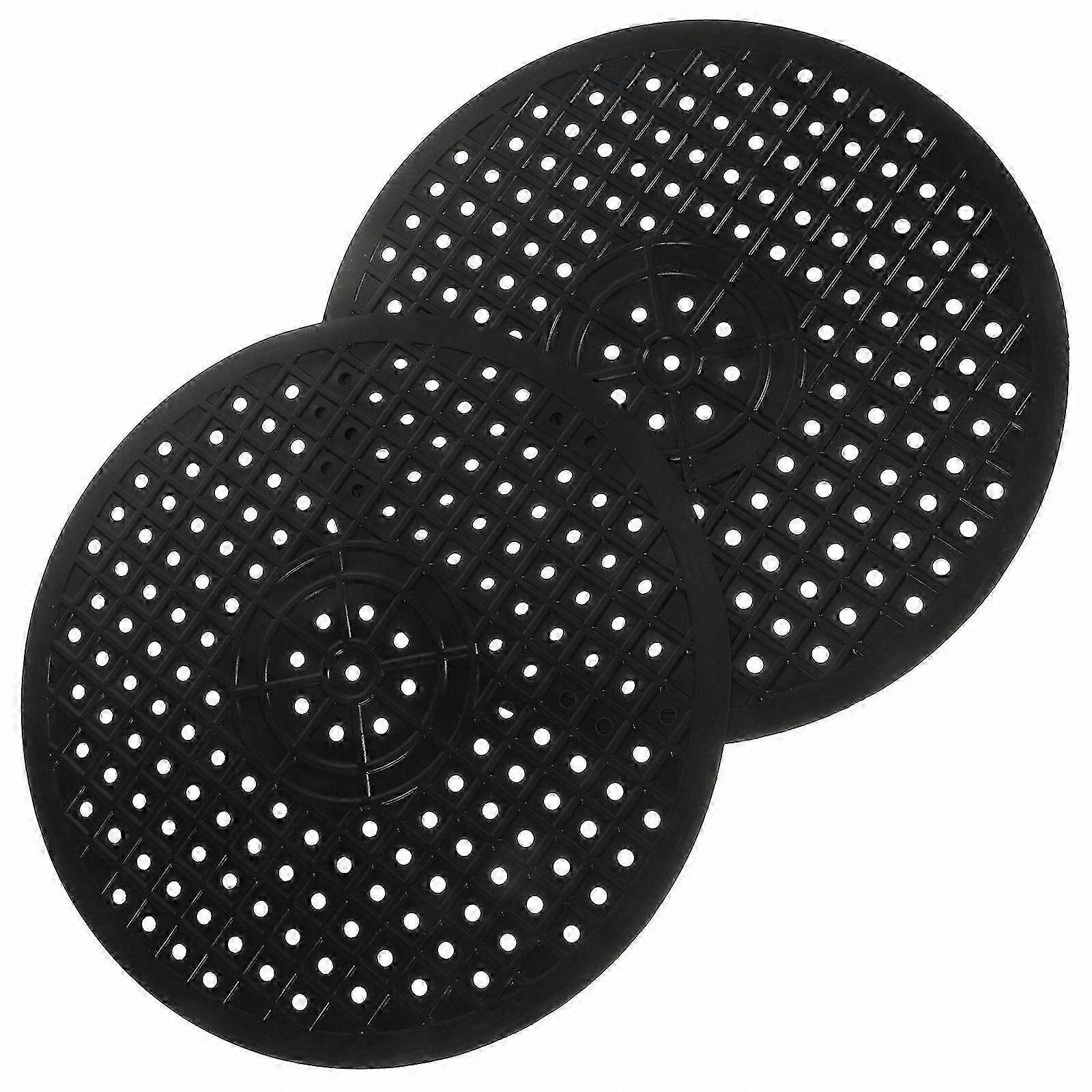 Set of 2 Kitchen Sink Drying Mats, Non-Slip Rubber Dish Draining Pad Protector for Countertops