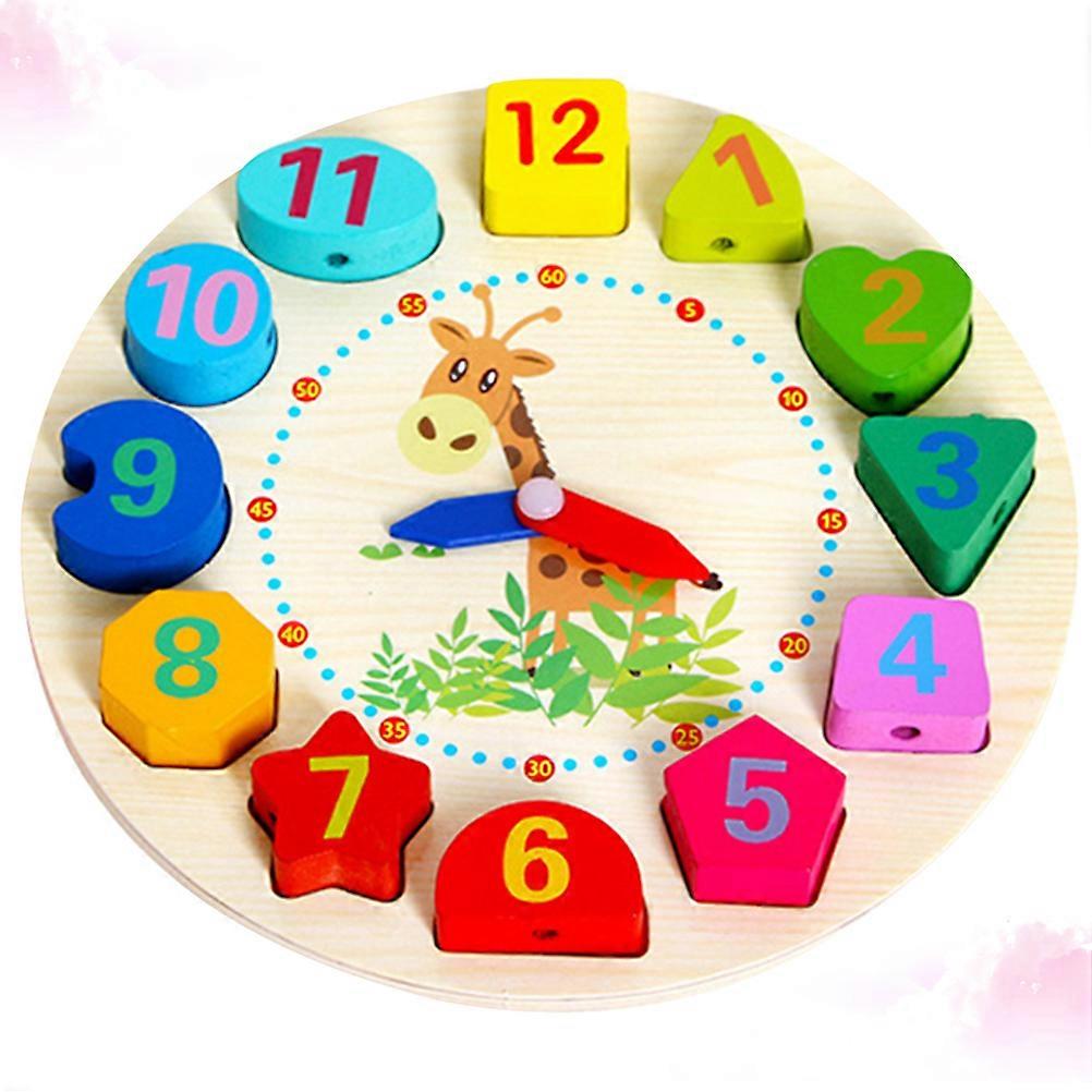 Kid's Learning Clock Toy, Bead Sorting Game for Cognitive Abilities, Option