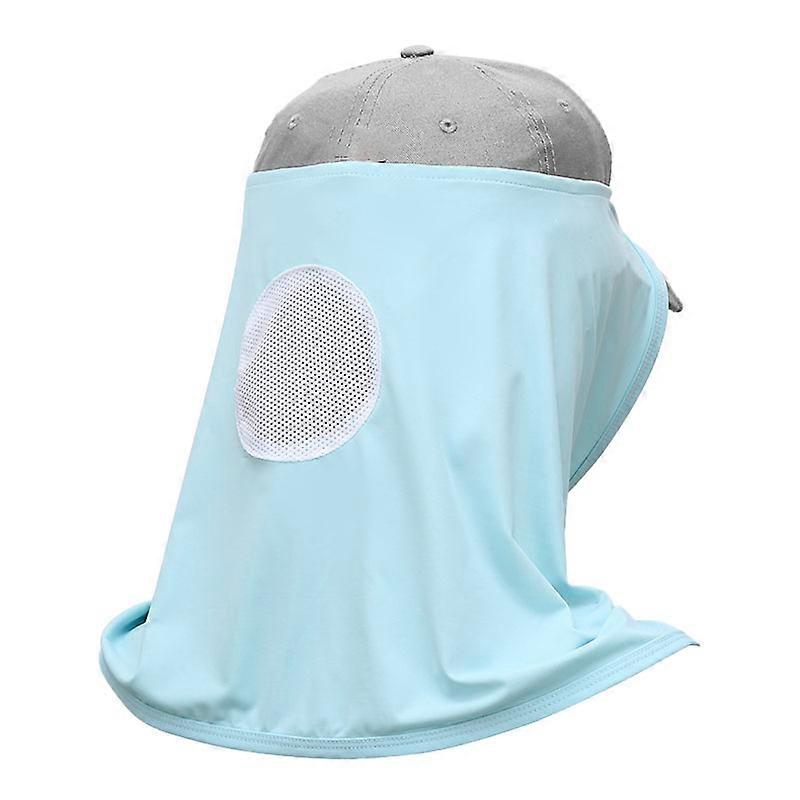 Κεφαλή κάλυψης ψύξης πολυεστέρα αναπνεύσιμη ηλιακή UV κάλυψη λαιμών προστασίας για το υπαίθριο αθλητικό μπλε 