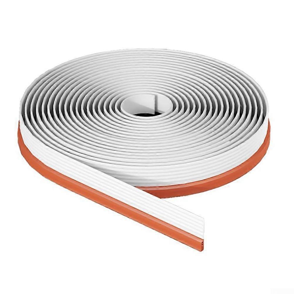 Sliding Door and Window Seal Strip for Soundproofing and Wind Barrier White/Orange