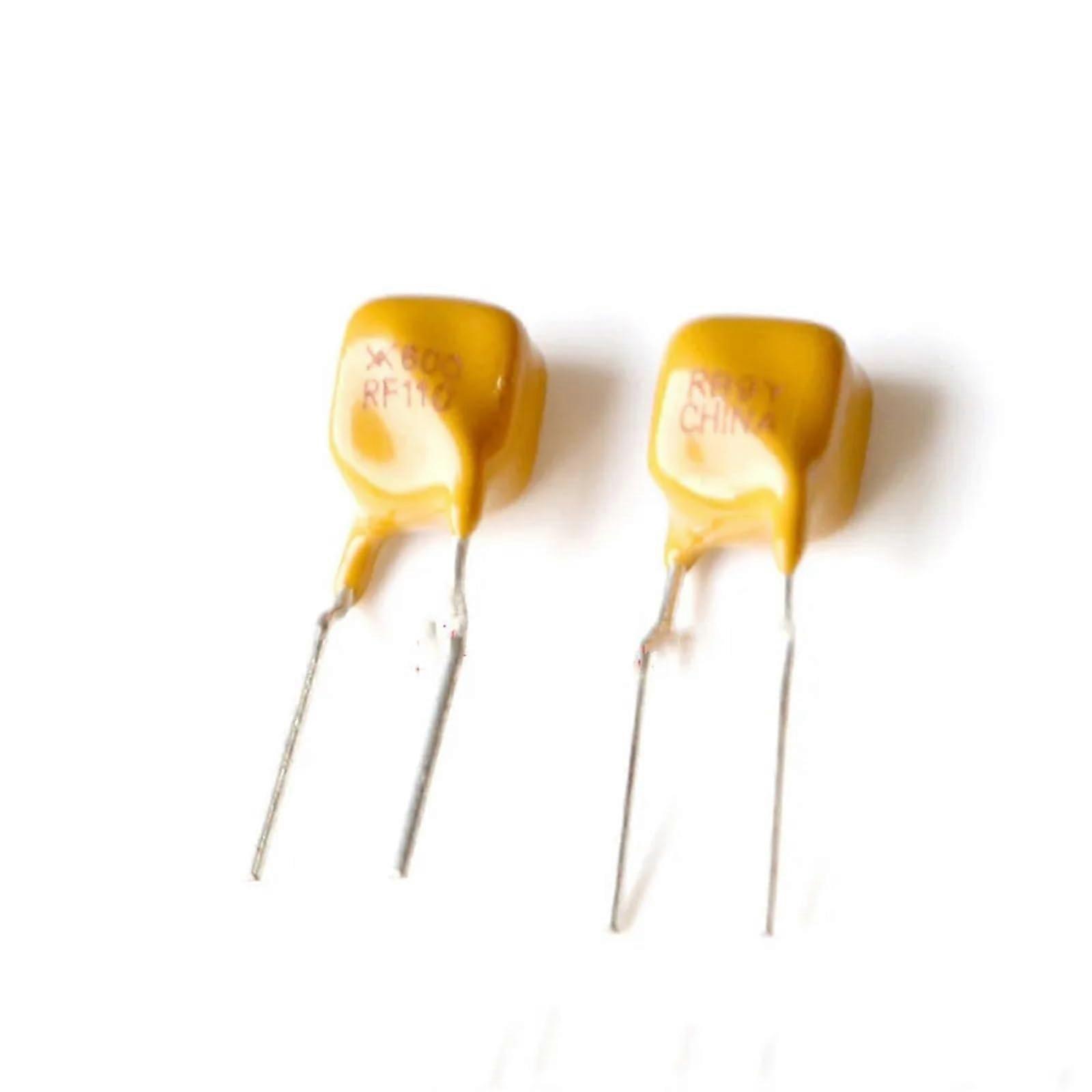 TRF600-110 RF110 0.11A 600V PTC Resettable Fuse Pack Of 50 Polymeric PTC Fuse For Overcurrent Protection