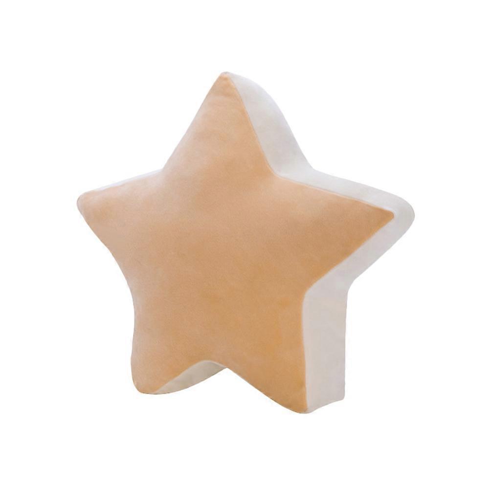 Cute Star Fluff Pillows Back Cushion For And Decorations Yellow 1Pcs