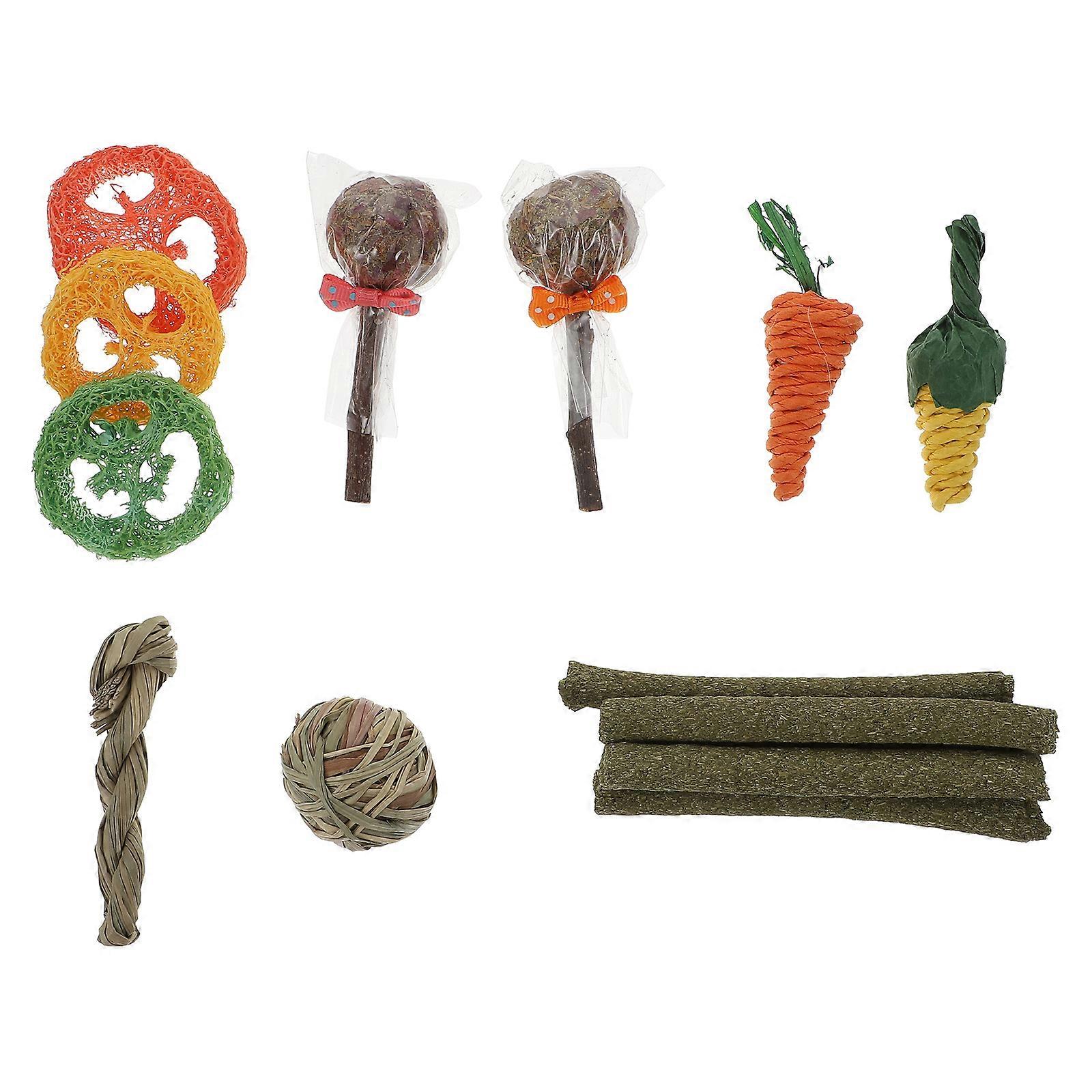 14pcs Durable Rabbit Chew Toys for Hamsters and Small Animals – Promotes Dental Health and Reduces Boredom