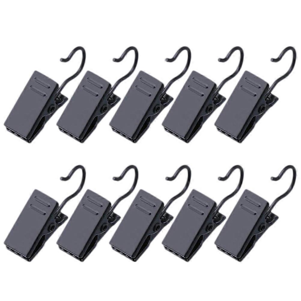 Sturdy Black Curtain Clips – 100pcs Drapery Rings for Shower, Window & Bathroom Curtains – Easy Install Hooks for Home Use