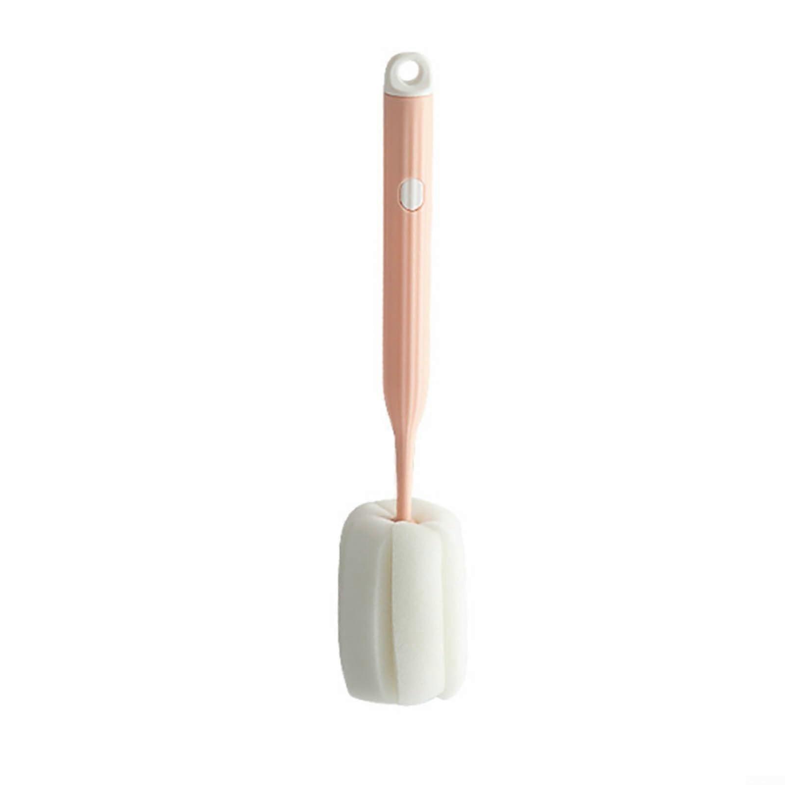 Household Insulated Mug Cleaner with Long Handle and Multi-Sponge Heads for Deep Cleaning and Versatile Use