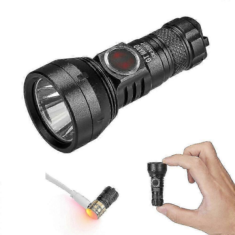 Usb Rechargeable 350m EDC Mini LED Flashlight - Compact Torch Suitable for Various Outdoor Activities