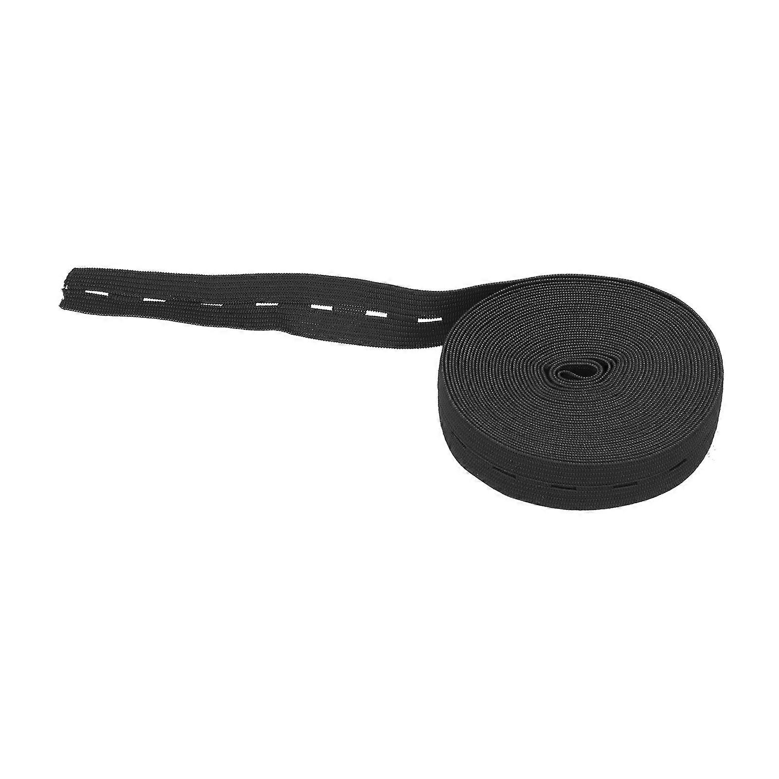 Buttonhole Elastic Band Portable Multipurpose Home Office Practical Rubber Band Fixing ToolBlack 