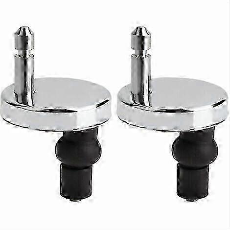 2 Pack Universal Toilet Seat Hinge Replacement - Fixing Kit for Toilet Lid & Cover Edition 0909