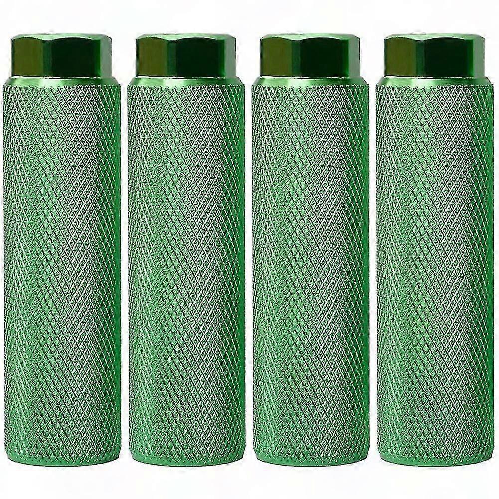 4 قطع أوتاد دراجة، سبائك الألومنيوم المضادة للانزلاق دواسة القدم دواسات دراجة BMX أوتاد ل 3/8 بوصة محاور الدراجة