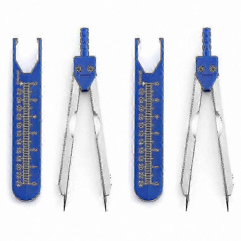 ECG Caliper Measuring Tool, 2-Pack Electrocardiogram Divider for Heart Rate Analysis