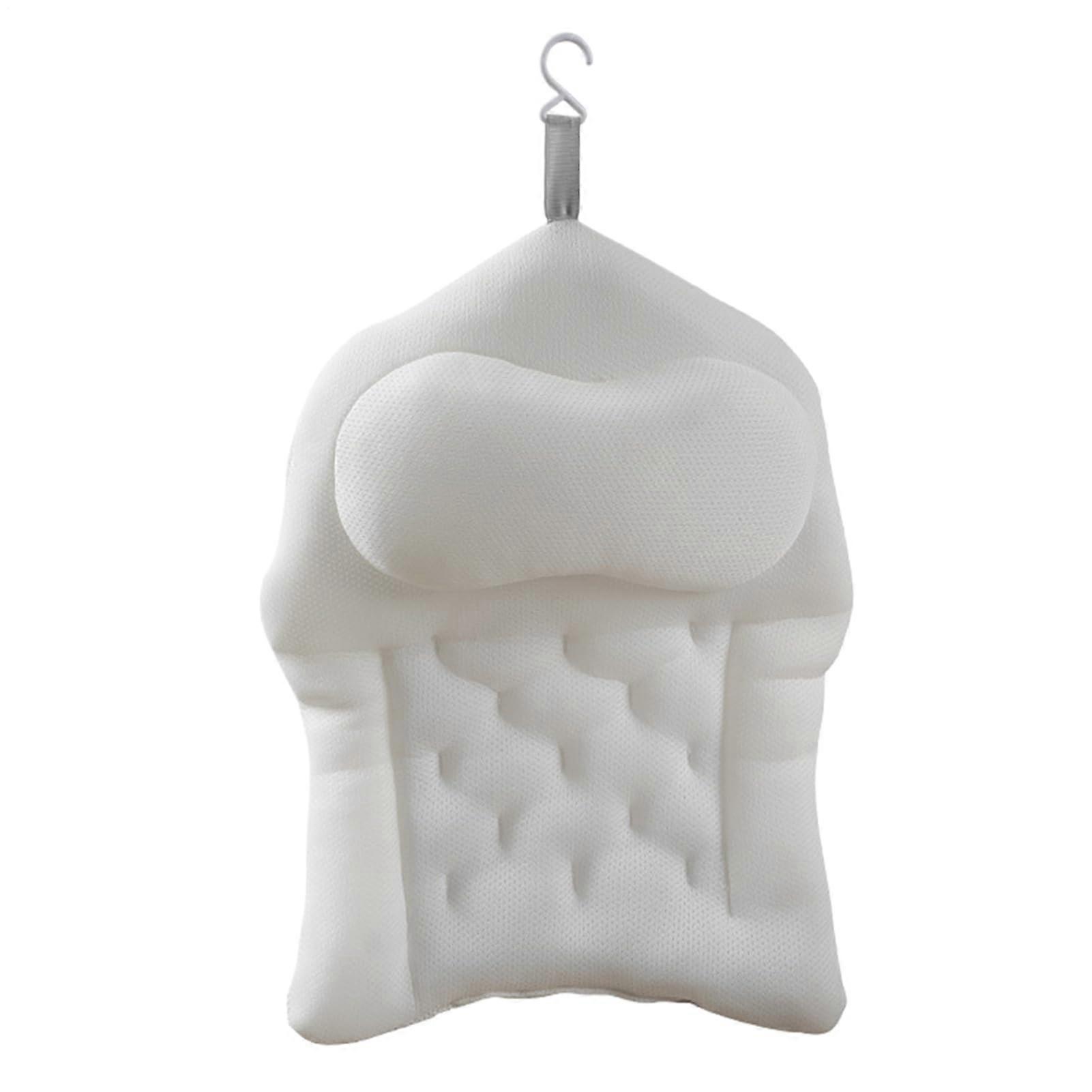 Bath - 4D Spa Bath Headrest With Suction Cups Shower Cushion For Soaking Spa Relaxation, Camping, Home And Apartment